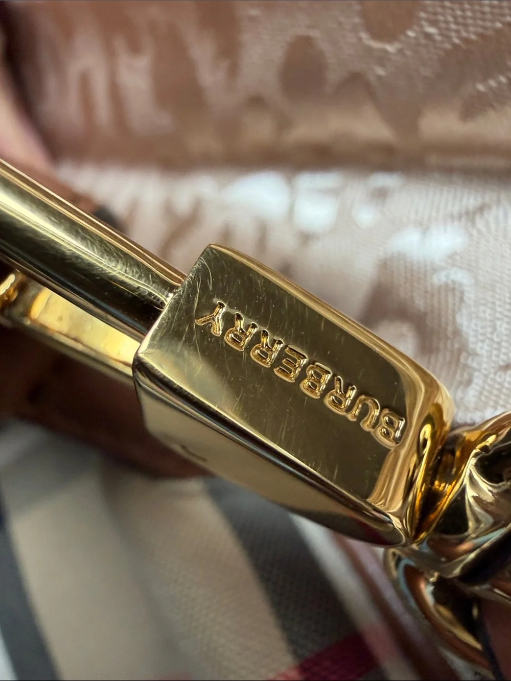 Burberry Checkered Clutch/Crossbody Bag